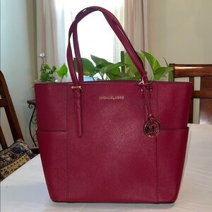 Michael Kors Burgundy Tote Bag  NWT